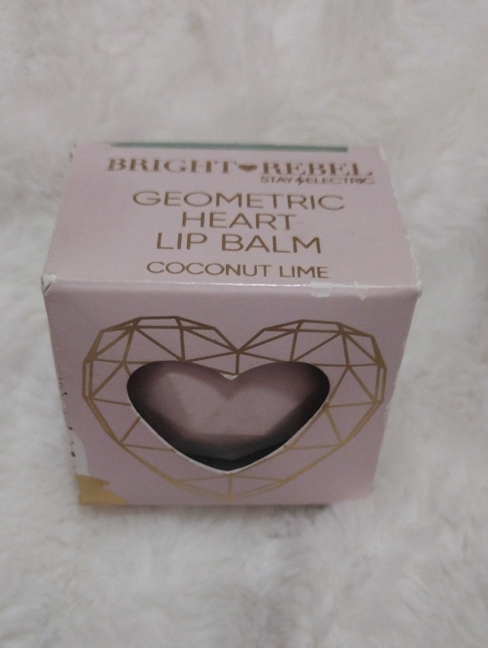 Rebel Natural Pink Heart Lip Balm - Coconut Lime - Picture 2 of 2